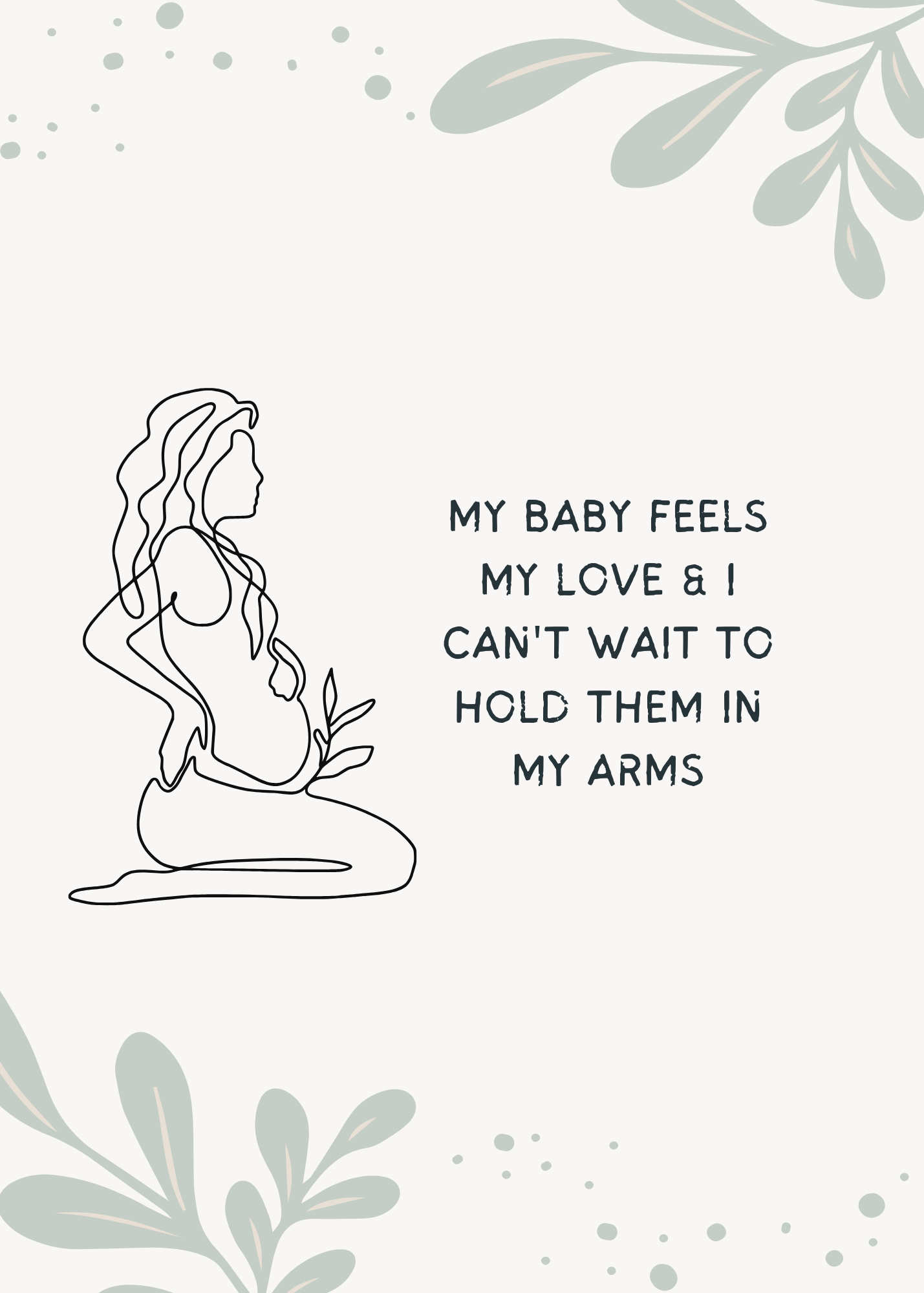 35 Digital Pregnancy Affirmation Card Set
