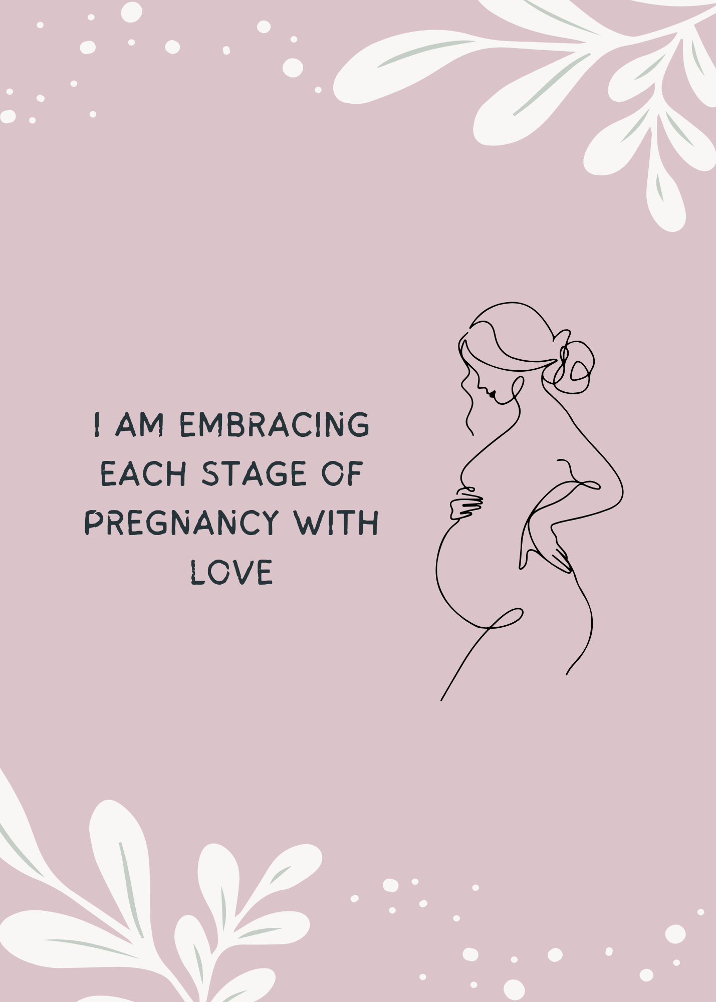 35 Digital Pregnancy Affirmation Card Set